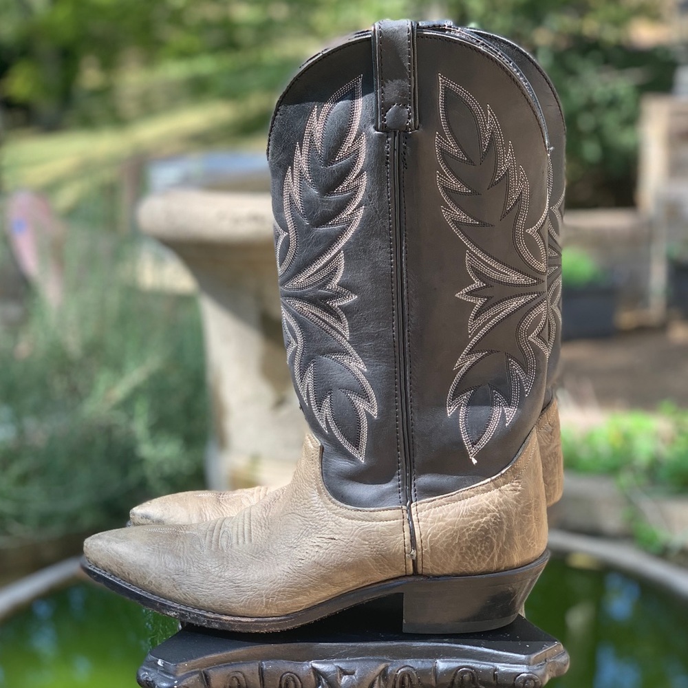 Code West Vintage Leather Cowboy Boots Men’s 8.5